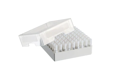 艾本德儲存盒 9 × 9, 可放置 81  個螺旋蓋（凍存）管， 1  –  2  mL，3  件，高 53  mm，2  英寸，聚丙烯材料，可耐受最低 -86  °C，可高溫高壓滅菌，帶蓋子并具有數(shù)